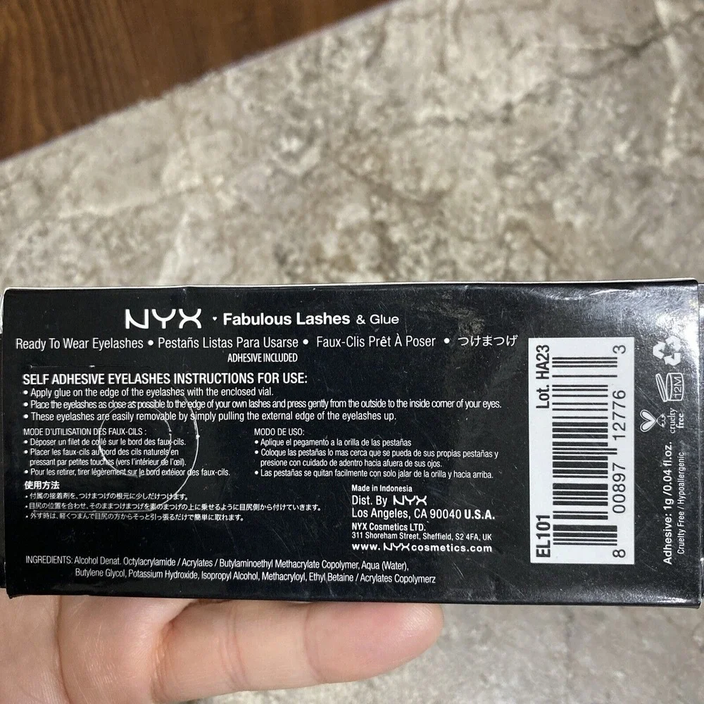 NYX Makeup Eyelashes Fabulous Lashes & Glue El 101 Nirvana False‎